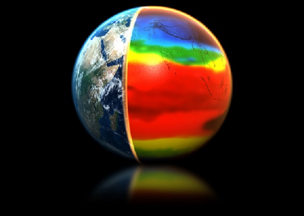 World globe shown with thermal heat to show global warming J9游戏(中国)-官方网站